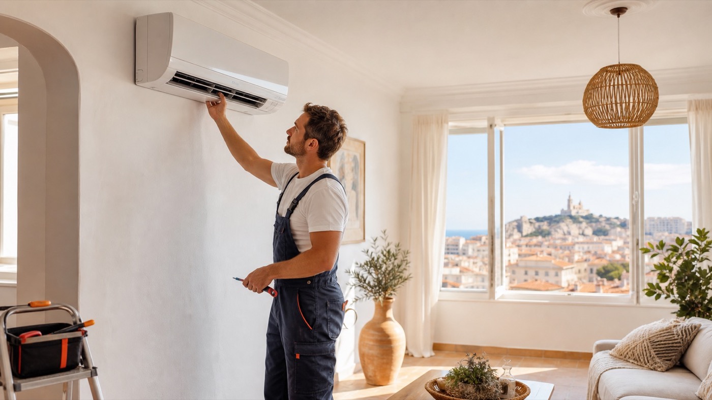 Installation de climatisation et pompe à chaleur air-air